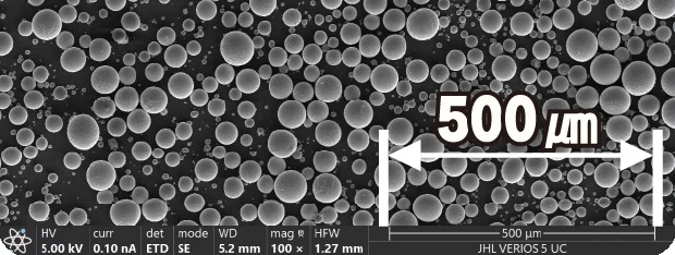 AZM Bead Electron Microscope Image